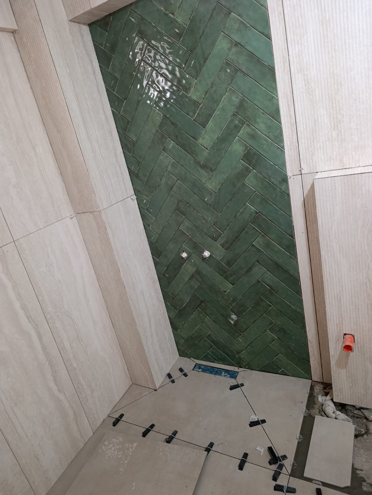Ye?il Seramik Detayl? Islak Hacim öncesi